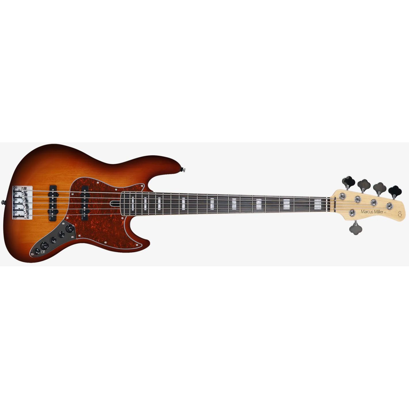 V7 ALDER-5 FRETLESS 2ND GEN TOBACCO SUNBURST