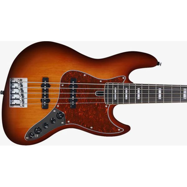 V7 ALDER-5 FRETLESS 2ND GEN TOBACCO SUNBURST