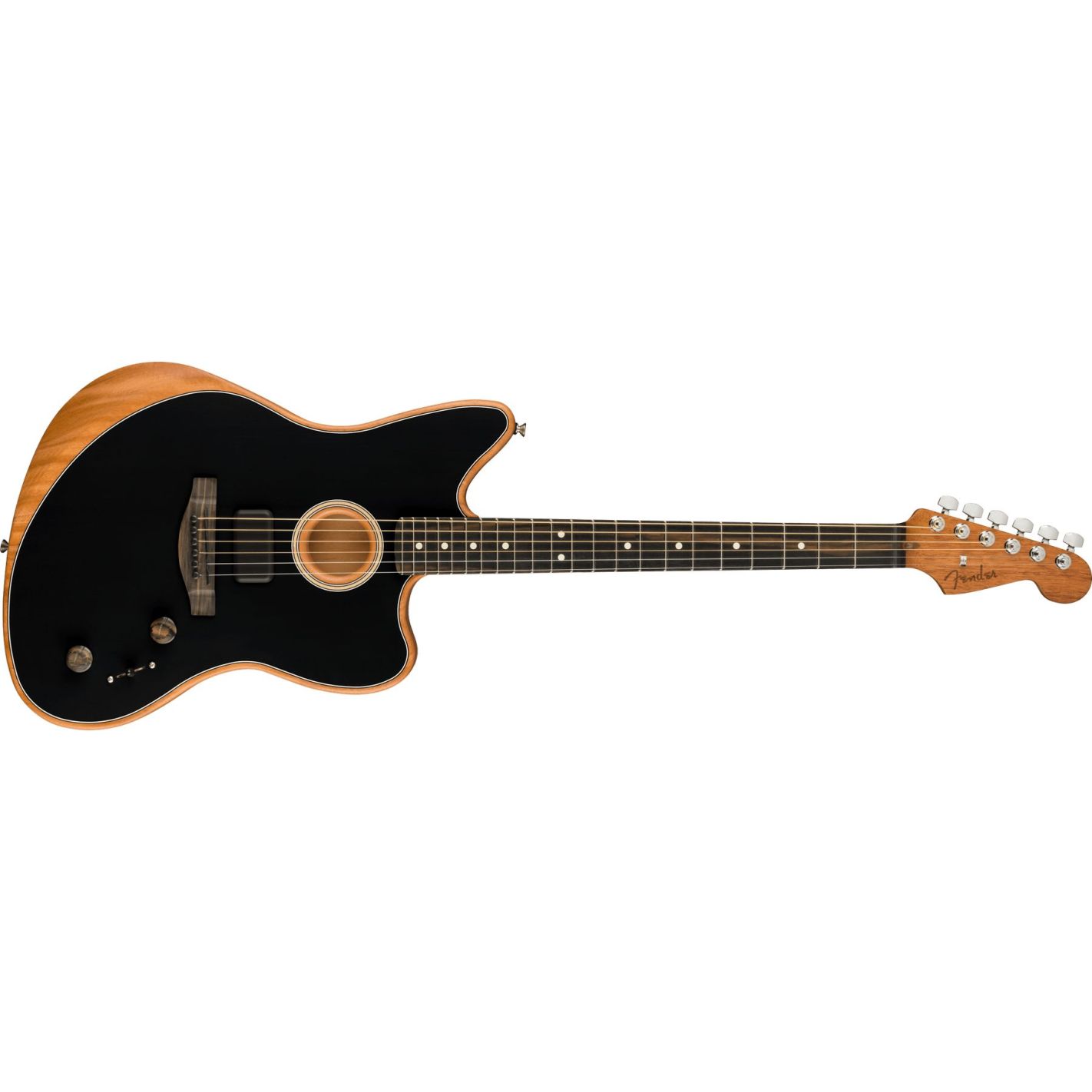 DE AMERICAN ACOUSTASONIC JAZZMASTER BLK W- BAG EB