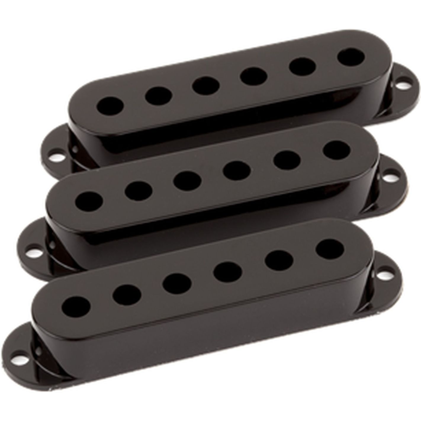 PICKUP COVERS BLACK STRAT 3