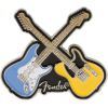 CROSSED GUITARS ENAMEL PIN