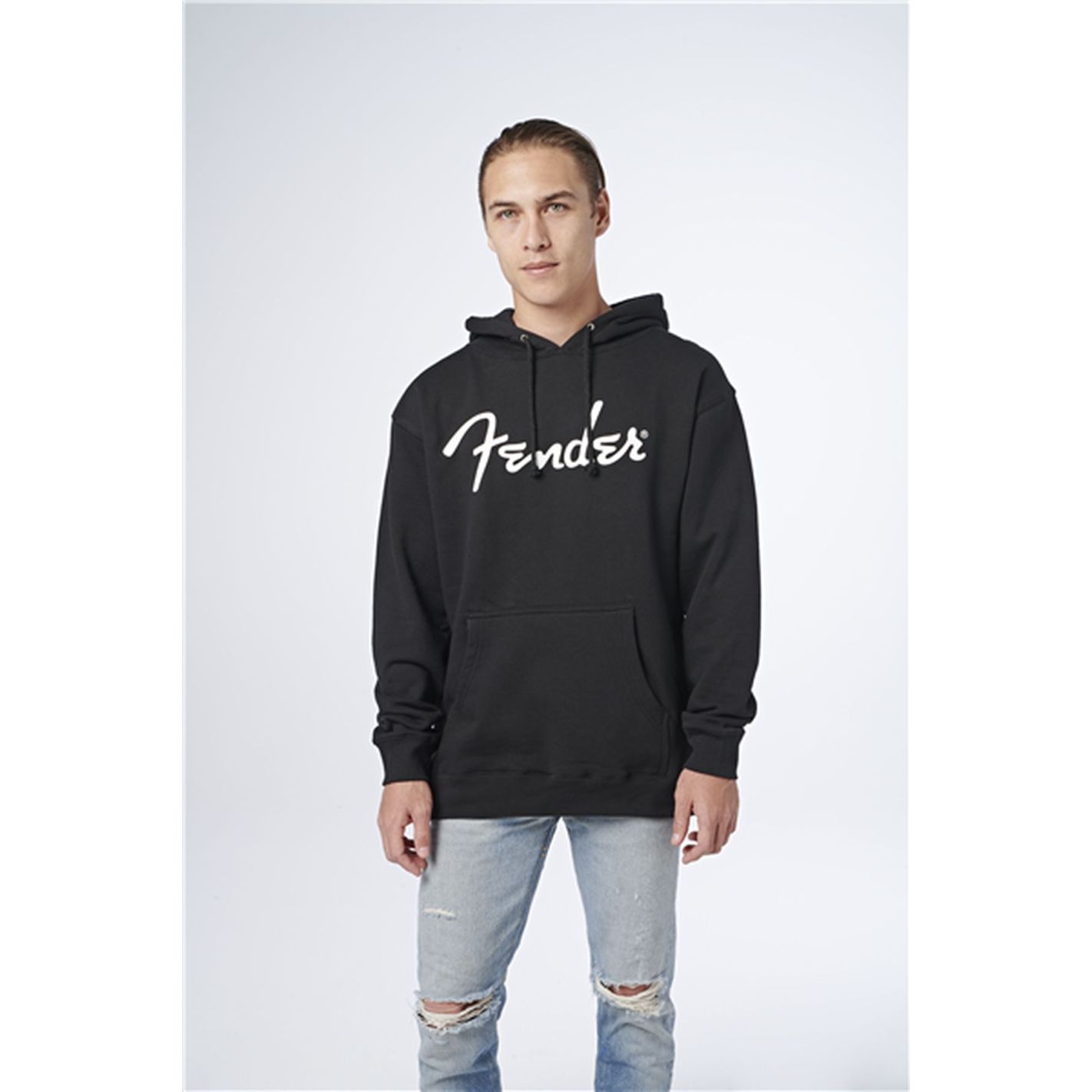 FENDER LOGO HOODIE BLK XXL