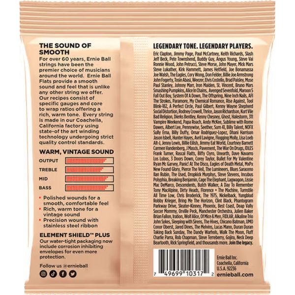 EB 2582 FLATS MEDIUM LIGHT GAUGE