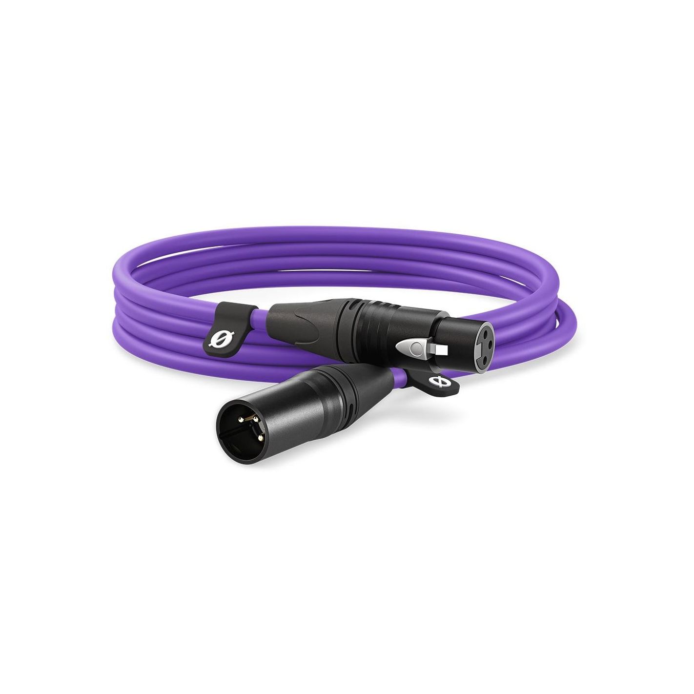 XLR CABLE-3M PURPLE