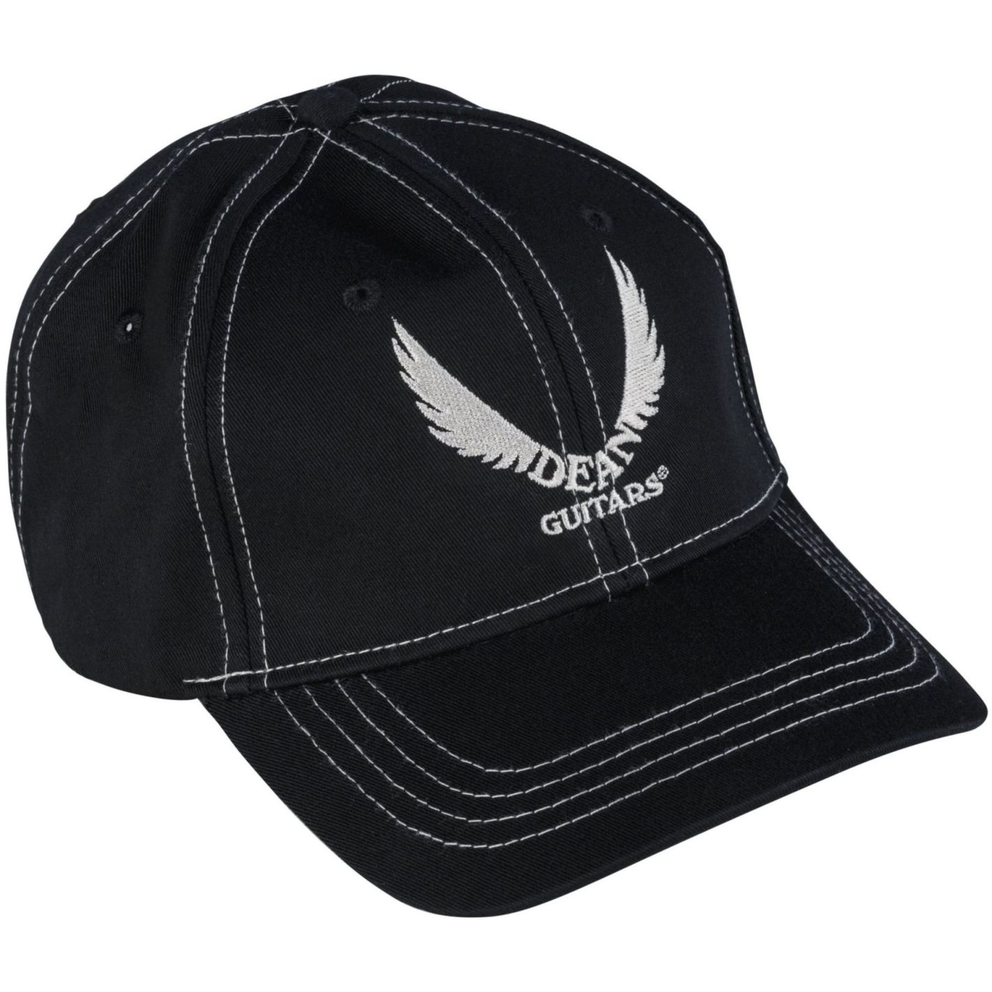 HAT-CAP DEAN WHITE LOGO BLACK