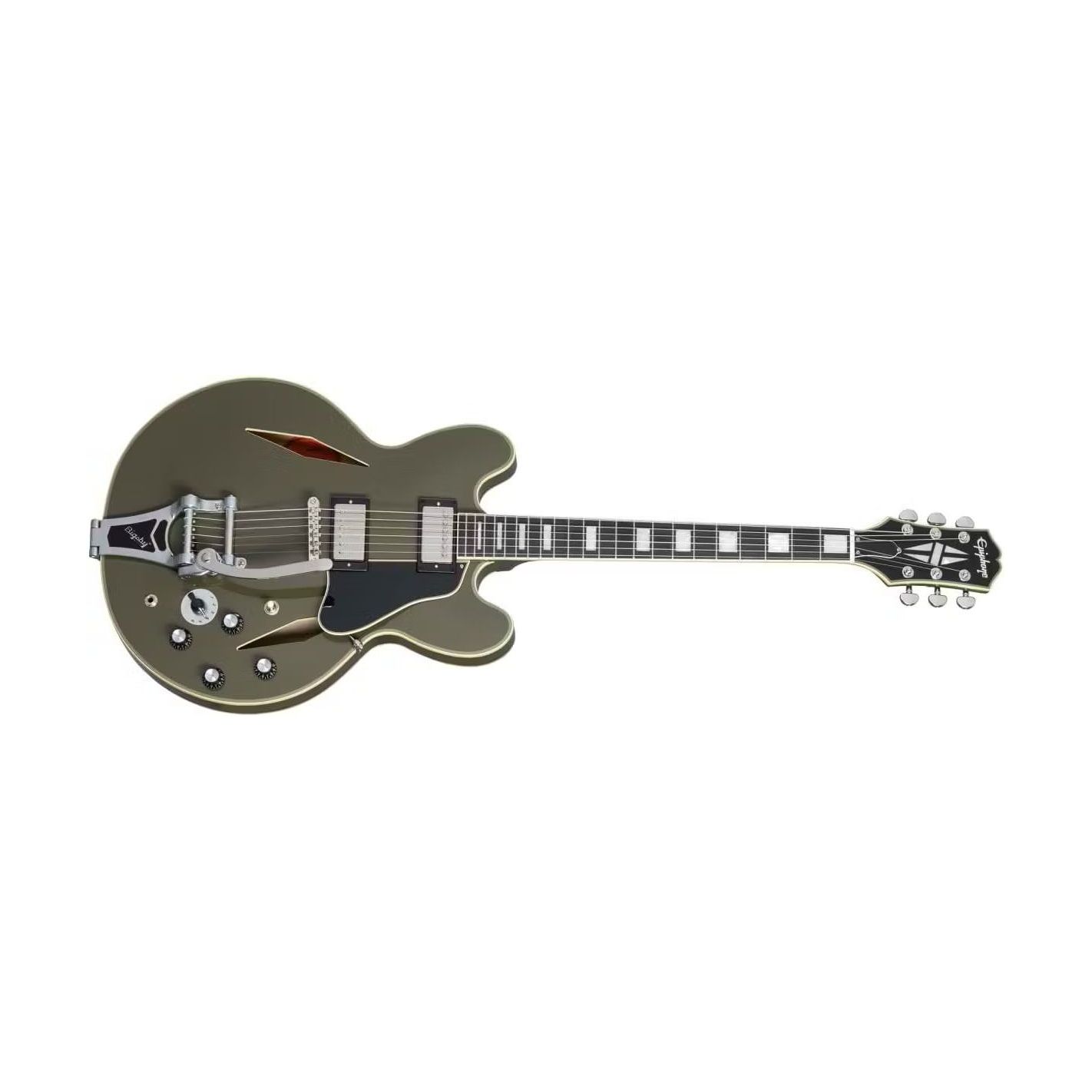 SHINICHI UBUKATA ES-355 CUSTOM BIGSBY OLIVE DRAB