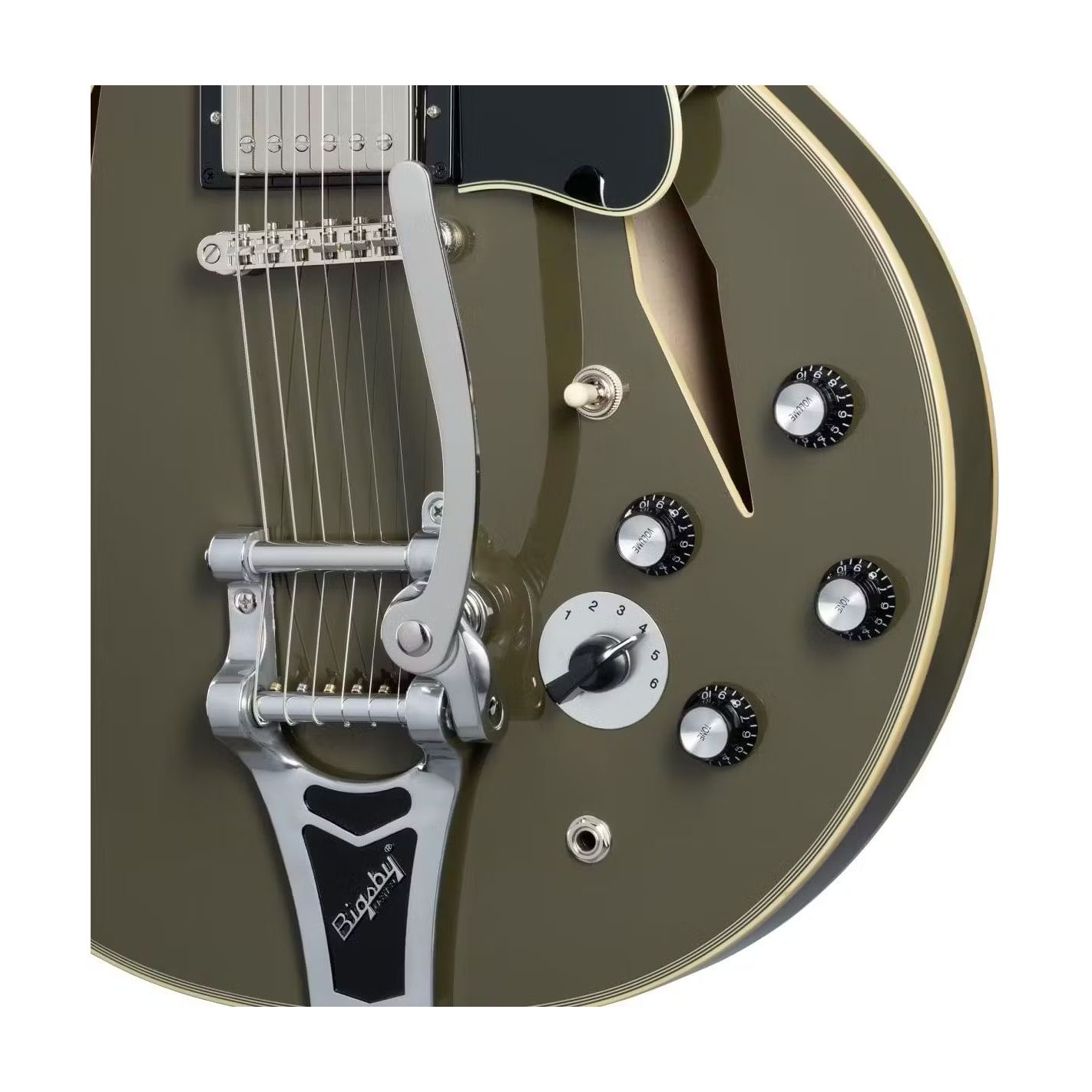 SHINICHI UBUKATA ES-355 CUSTOM BIGSBY OLIVE DRAB