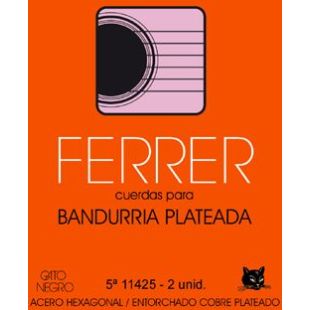 11425 5A CUERDA DOBLE BANDURRIA FERRER NEGRO