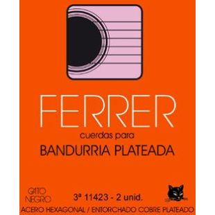 11423 3A CUERDA DOBLE BANDURRIA FERRER NEGRO