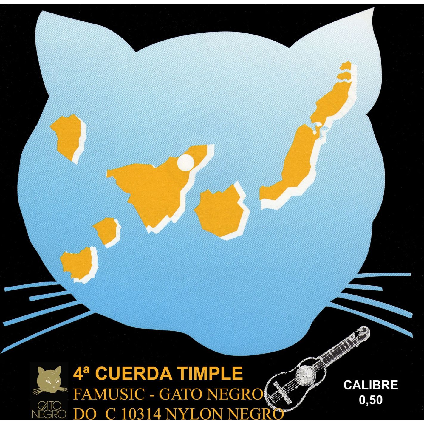 10314 4A CUERDA TIMPLE NYLON NEGRO