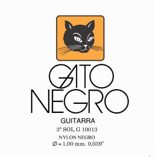 10013 3A CUERDA SOL NYLON NEGRO
