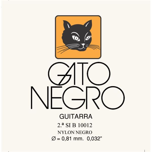 10012 2A CUERDA SI NYLON NEGRO