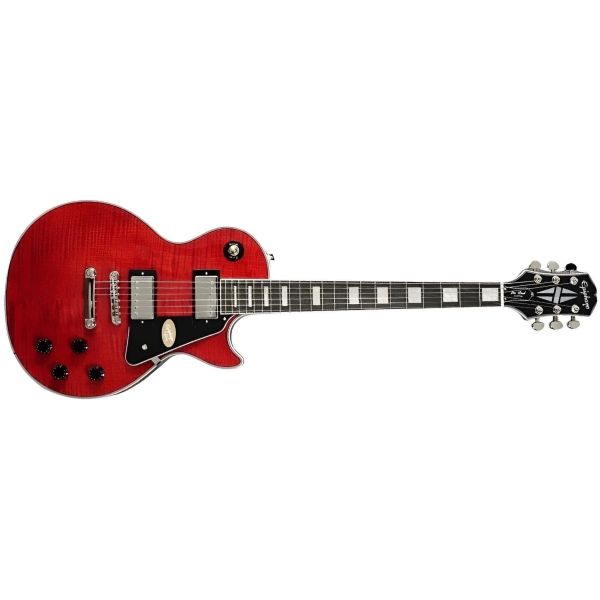 LES PAUL CUSTOM FIGURED TRANSPARENT RED