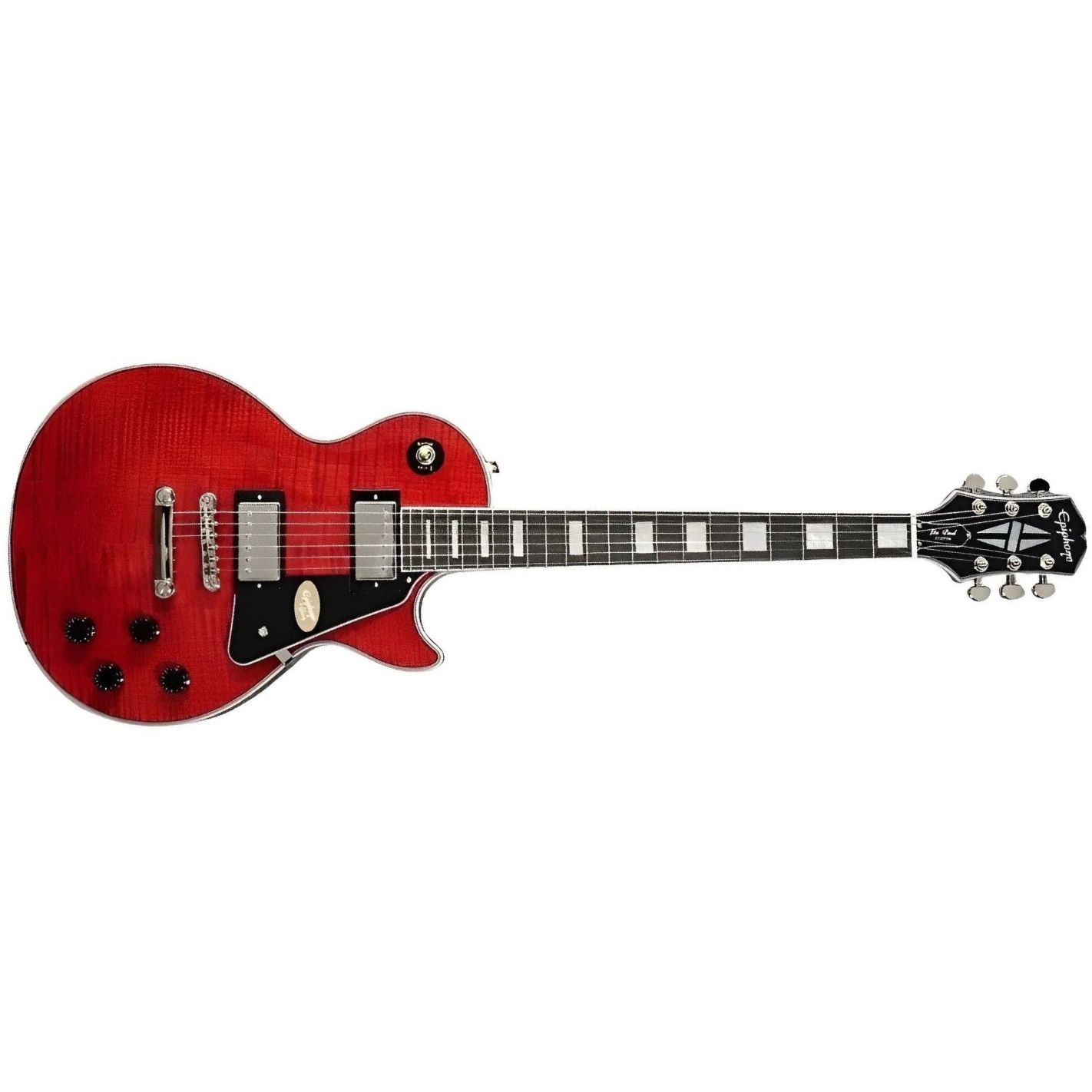 LES PAUL CUSTOM FIGURED TRANSPARENT RED