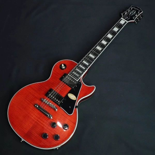 LES PAUL CUSTOM FIGURED TRANSPARENT RED