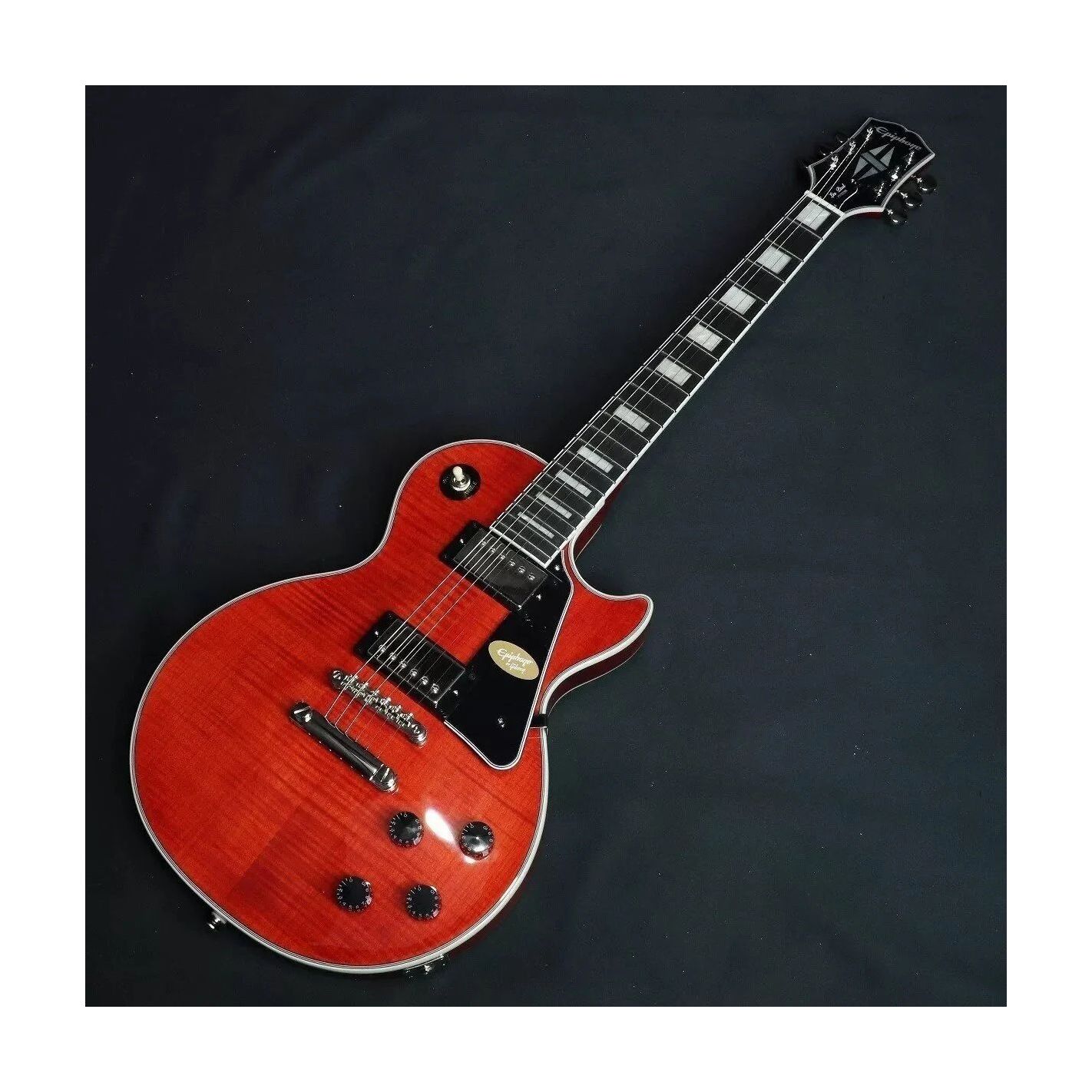 LES PAUL CUSTOM FIGURED TRANSPARENT RED