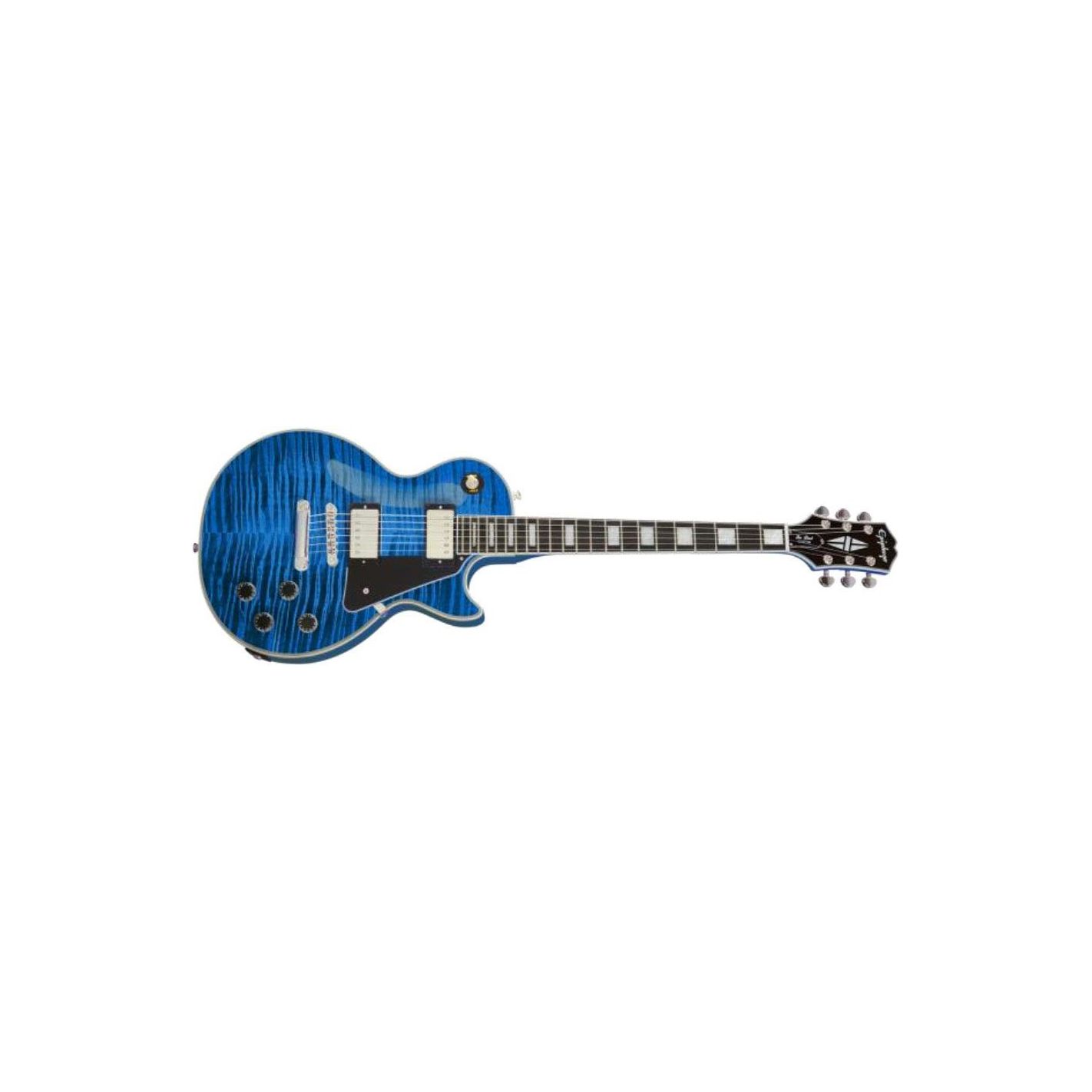 LES PAUL CUSTOM FIGURED TRANSPARENT BLUE