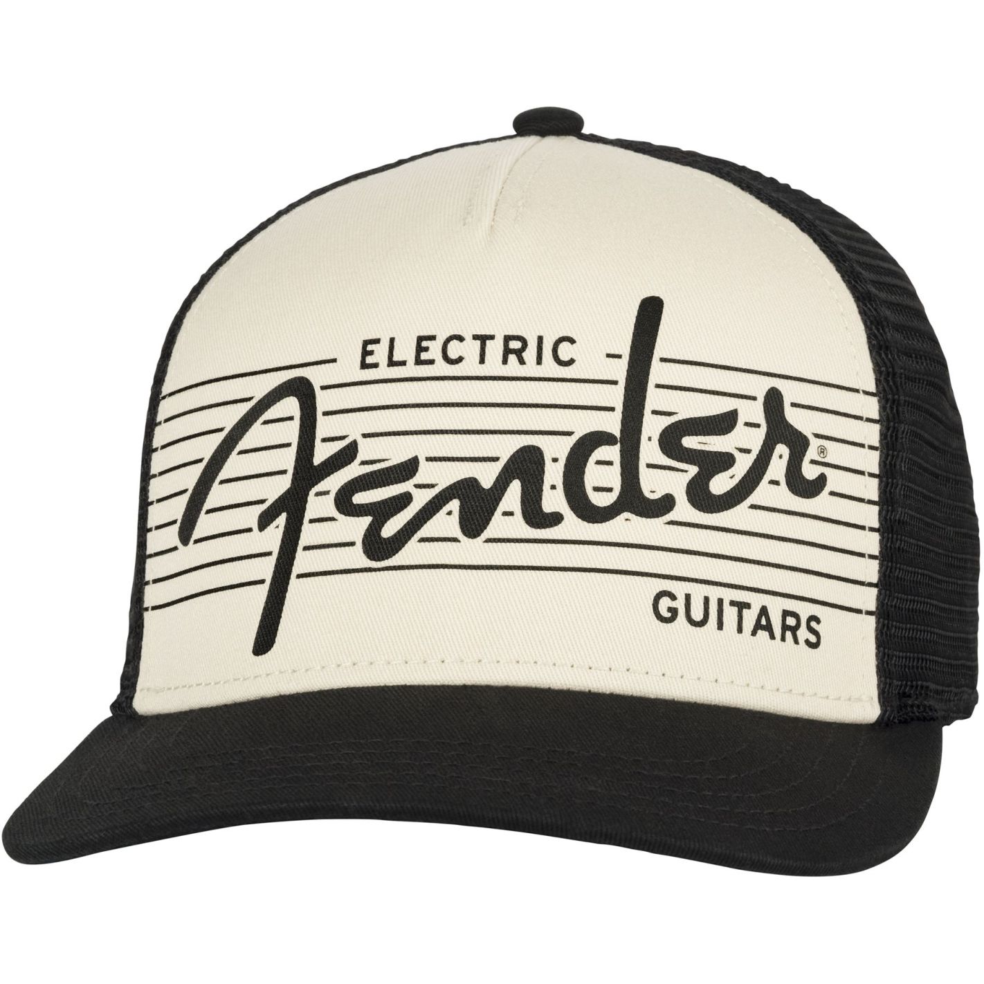 FENDER ELECTRIC GUITAR HAT BLK-CREAM