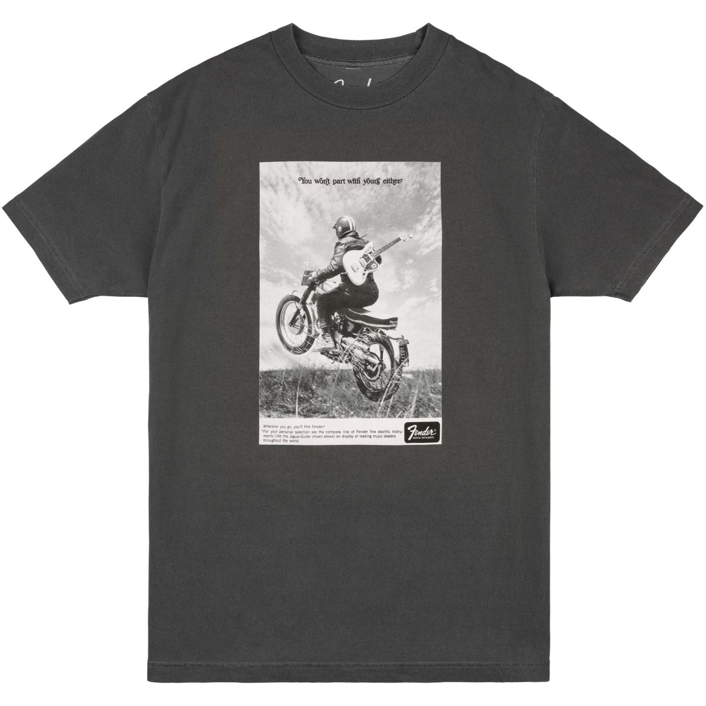 VINTAGE AD BIKER TEE GRAPHITE XL