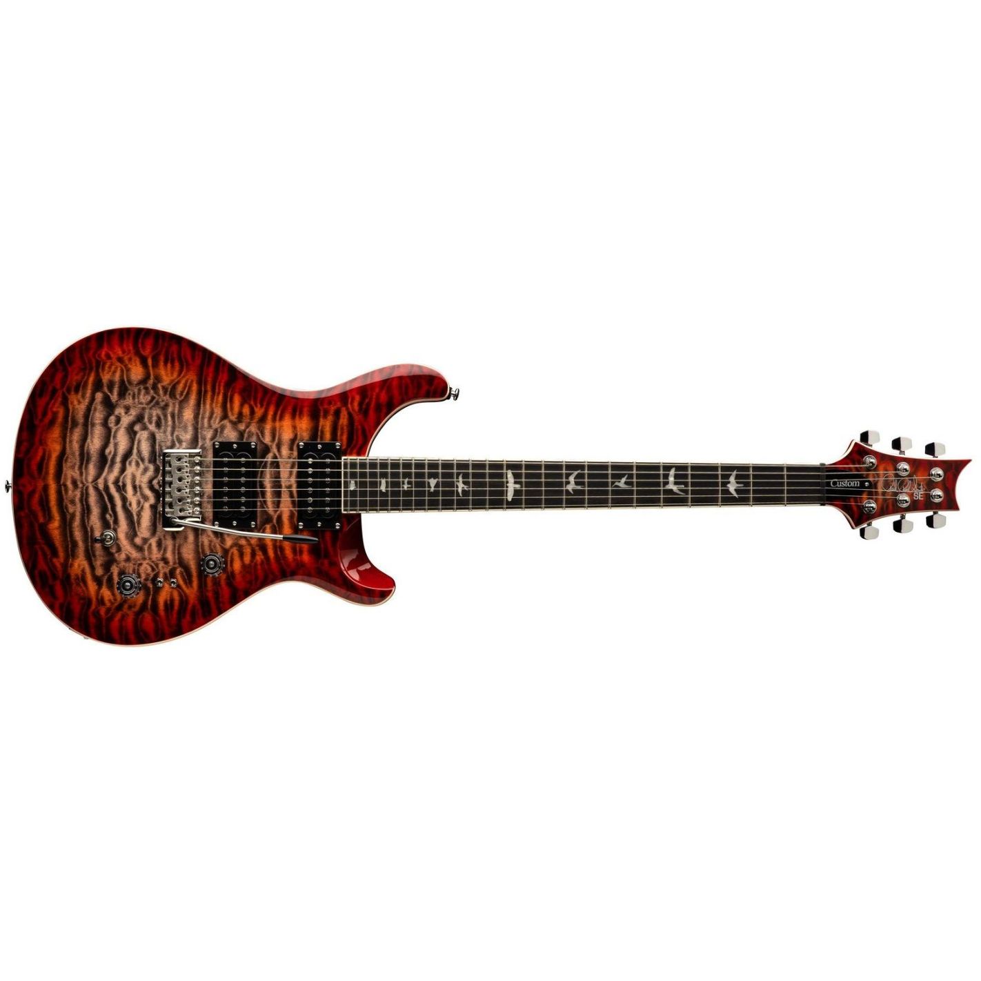 SE CUSTOM 24-08 QUILT CHARCOAL CHERRY BURST