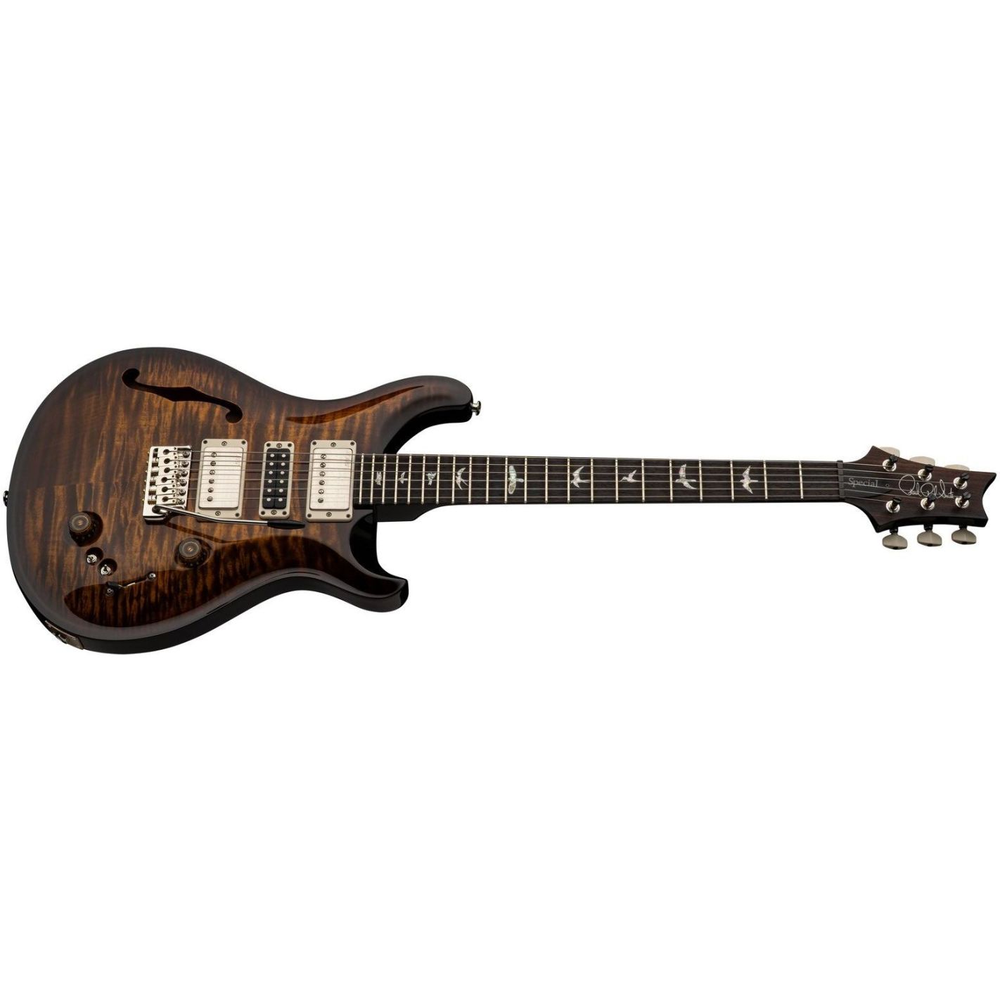 SPECIAL SEMI-HOLLOW BLACK GOLD WRAPAROUND BURST