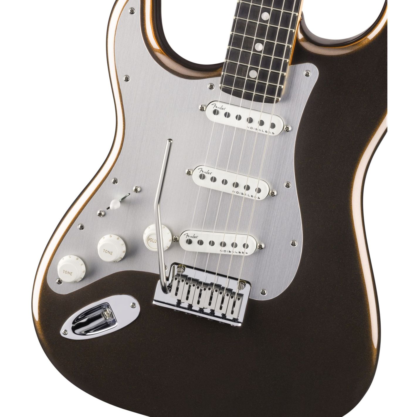 AM ULTRA II STRATOCASTER LH EB TXT