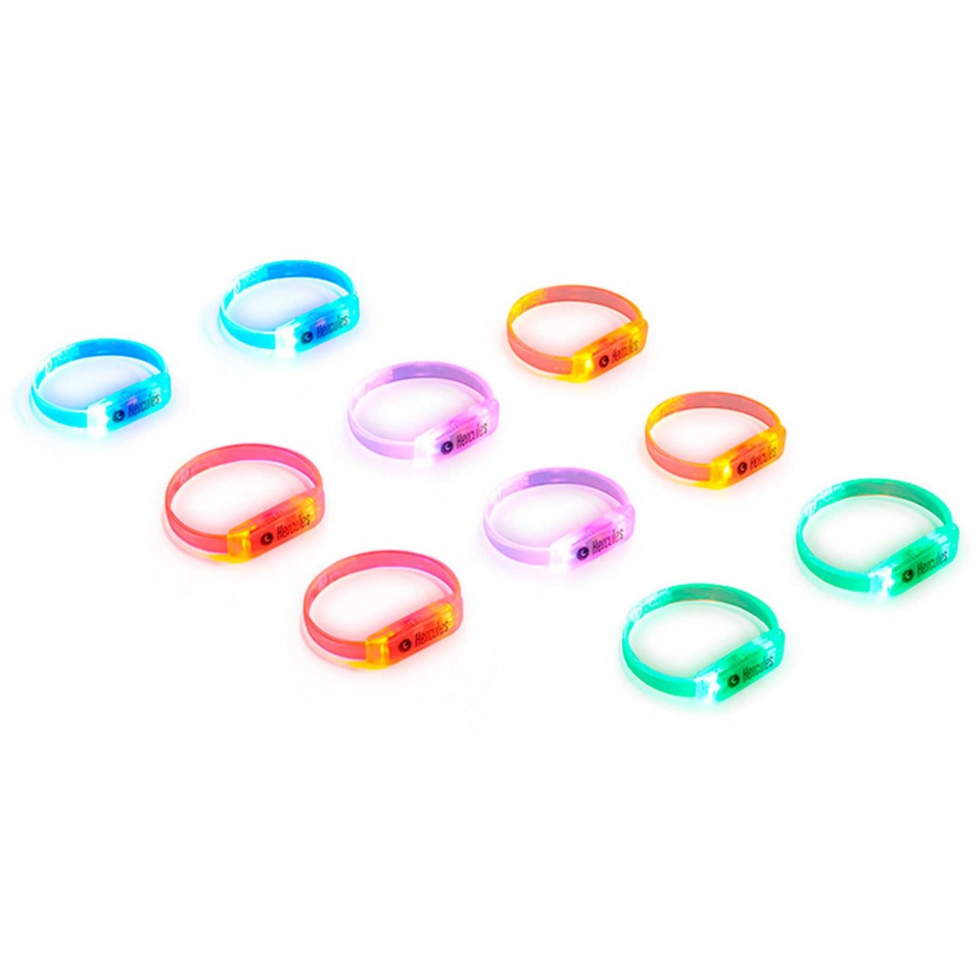 LED WRISTBAND PACK 10 UDS