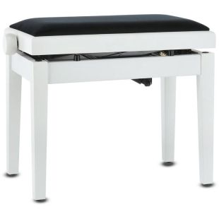 BANQUETA DE PIANO DELUXE AUTOLIFT BLANCO MATE
