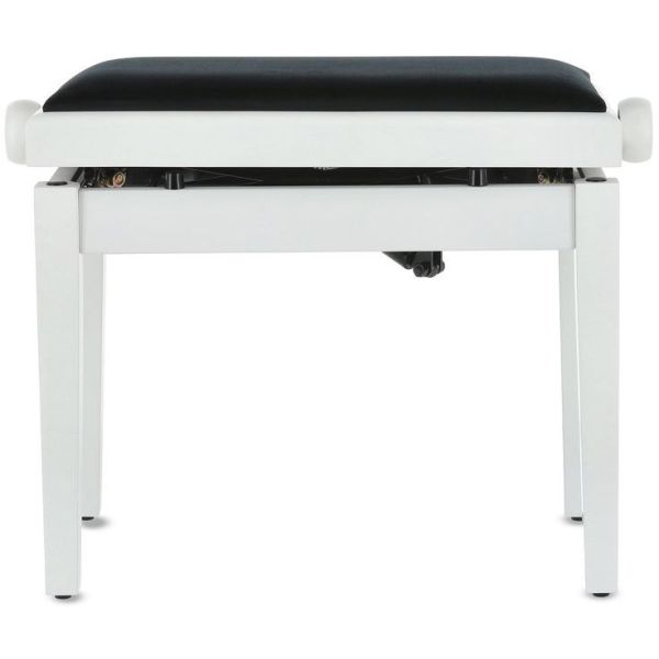 BANQUETA DE PIANO DELUXE AUTOLIFT BLANCO MATE
