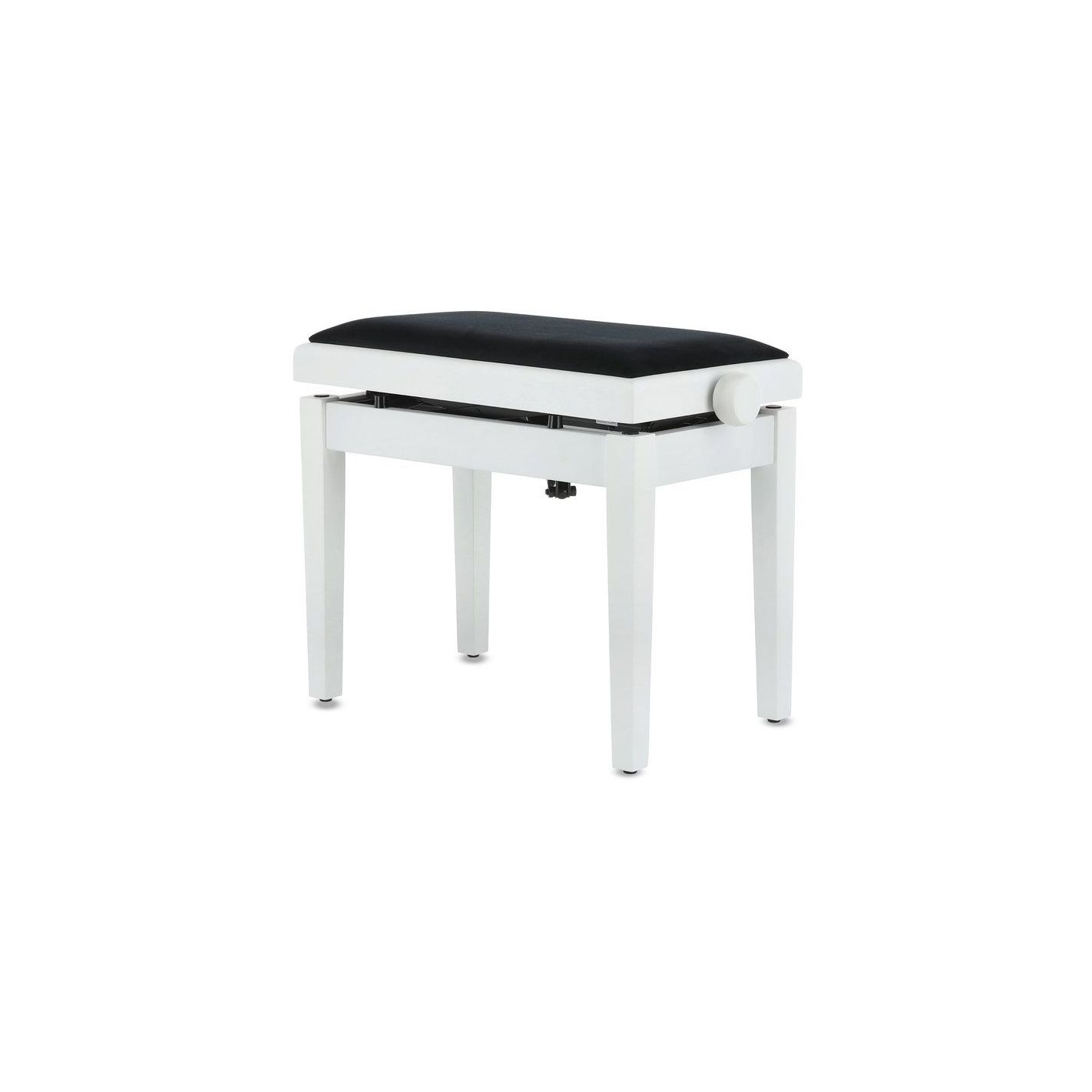 BANQUETA DE PIANO DELUXE AUTOLIFT BLANCO MATE