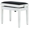 BANQUETA DE PIANO DELUXE AUTOLIFT BLANCO MATE