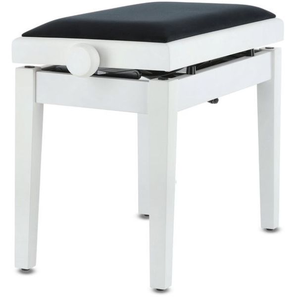 BANQUETA DE PIANO DELUXE AUTOLIFT BLANCO MATE