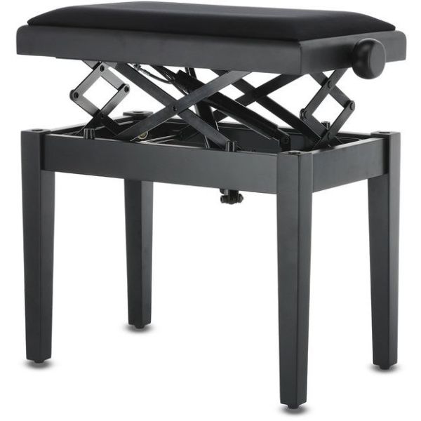 BANQUETA DE PIANO DELUXE AUTOLIFT NEGRO MATE