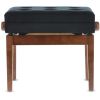 BANQUETA DE PIANO DELUXE COMPARTMENT NOGAL MATE