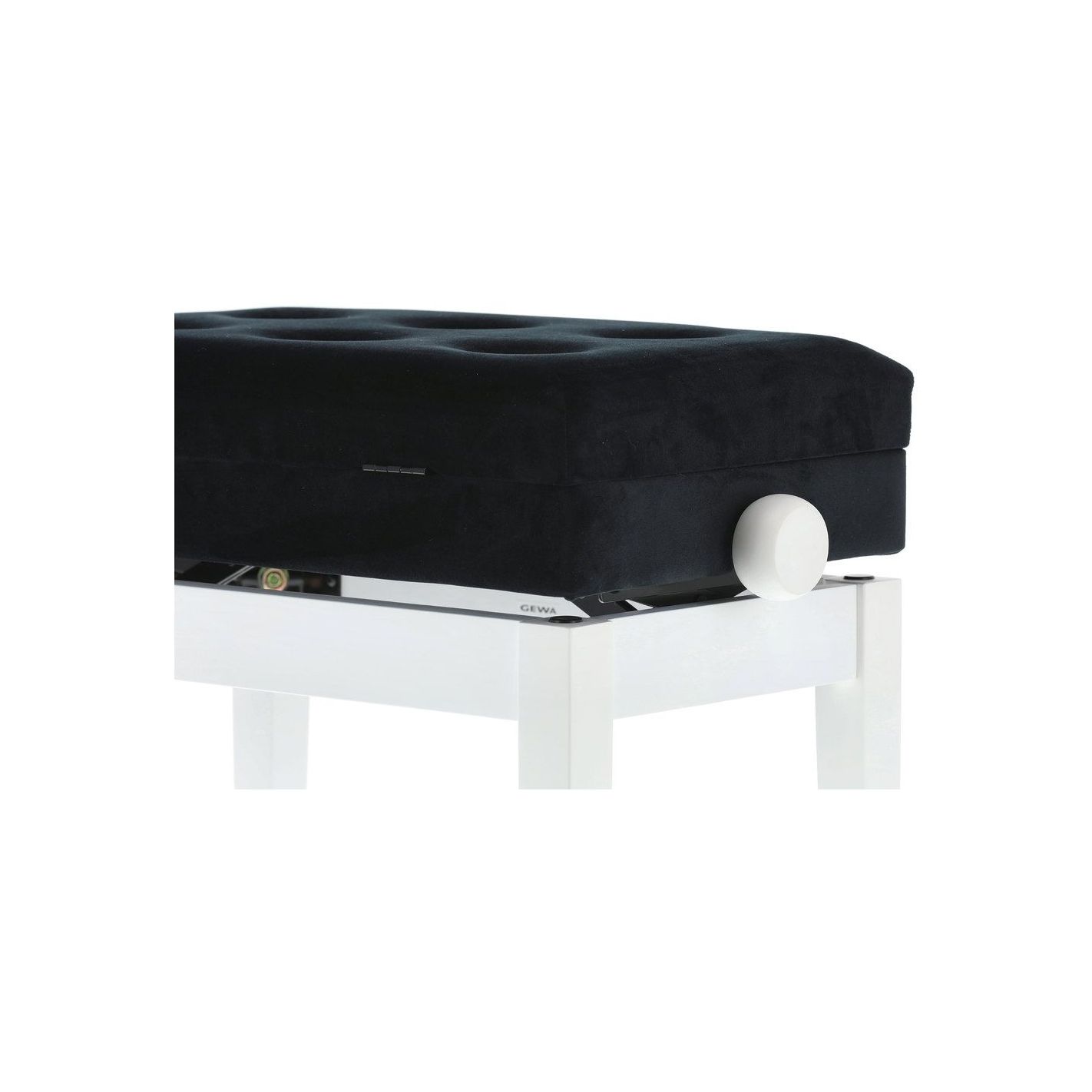 BANQUETA DE PIANO DELUXE COMPARTMENT BLANCO MATE