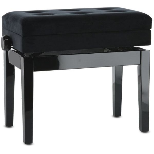 BANQUETA DE PIANO DELUXE COMPARTMENT NEGRO...