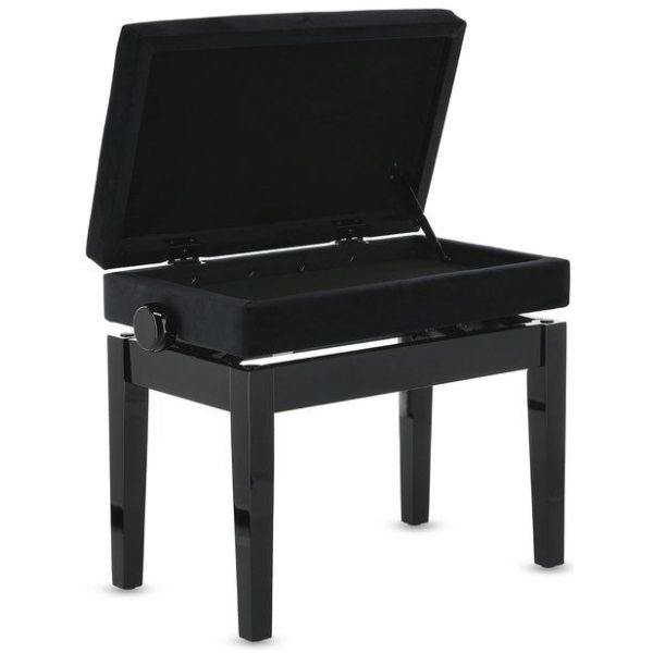 BANQUETA DE PIANO DELUXE COMPARTMENT NEGRO...