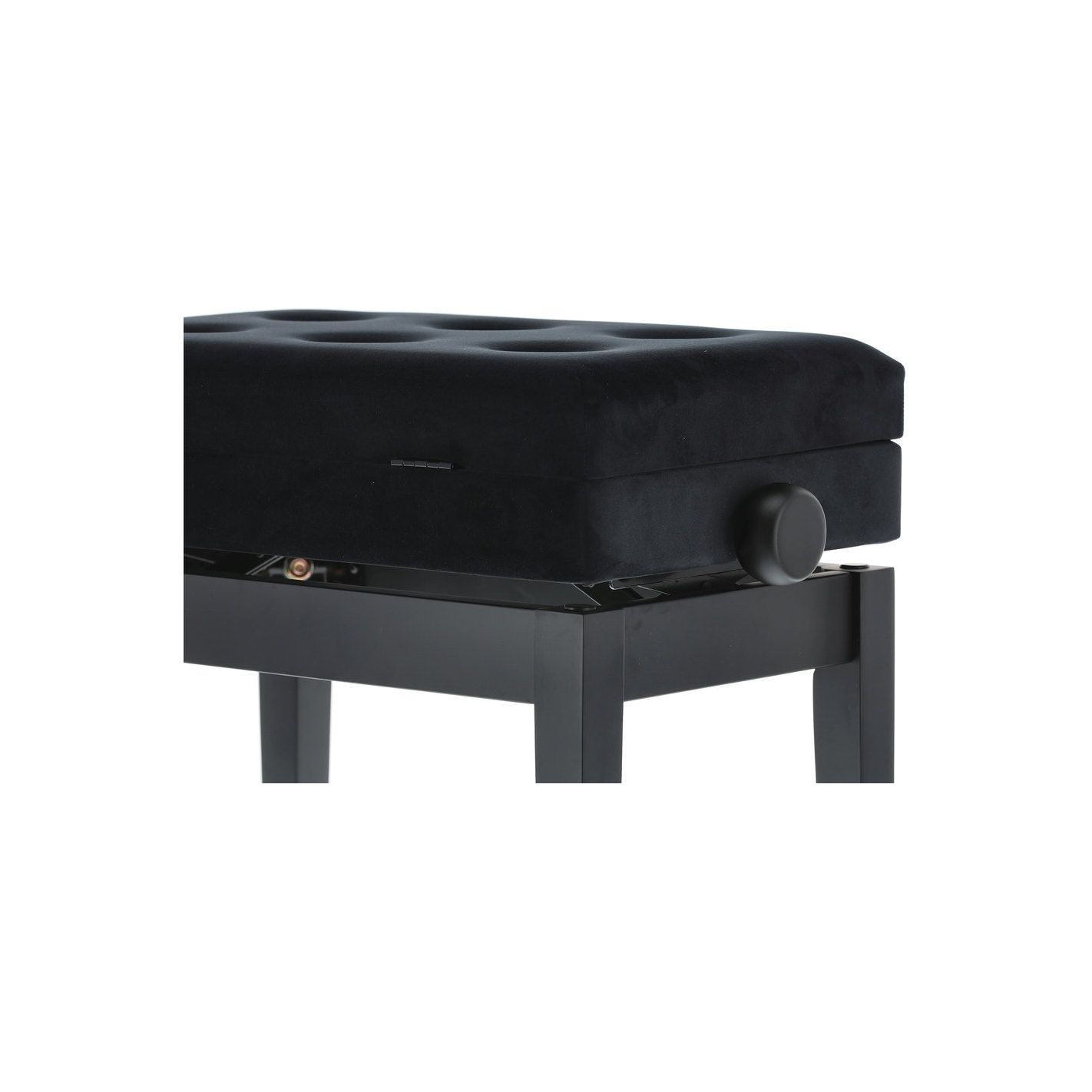 BANQUETA DE PIANO DELUXE COMPARTMENT NEGRO MATE