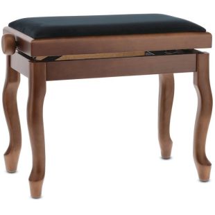 BANQUETA DE PIANO DELUXE CLASSIC NOGAL MATE