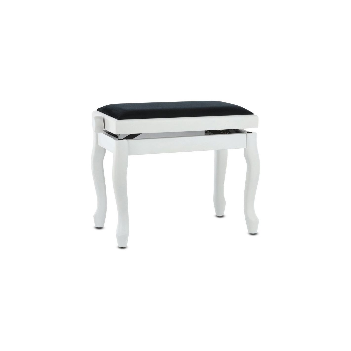 BANQUETA DE PIANO DELUXE CLASSIC BLANCO MATE