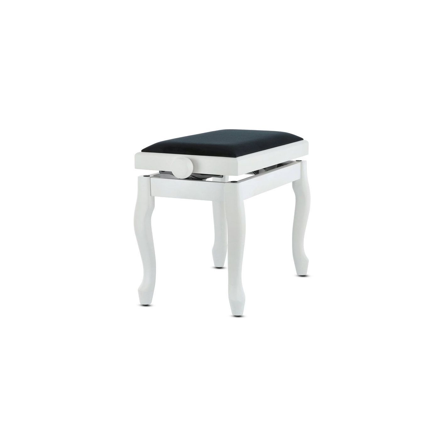 BANQUETA DE PIANO DELUXE CLASSIC BLANCO MATE