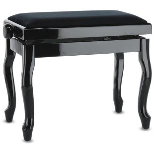 BANQUETA DE PIANO DELUXE CLASSIC NEGRO BRILLANTE