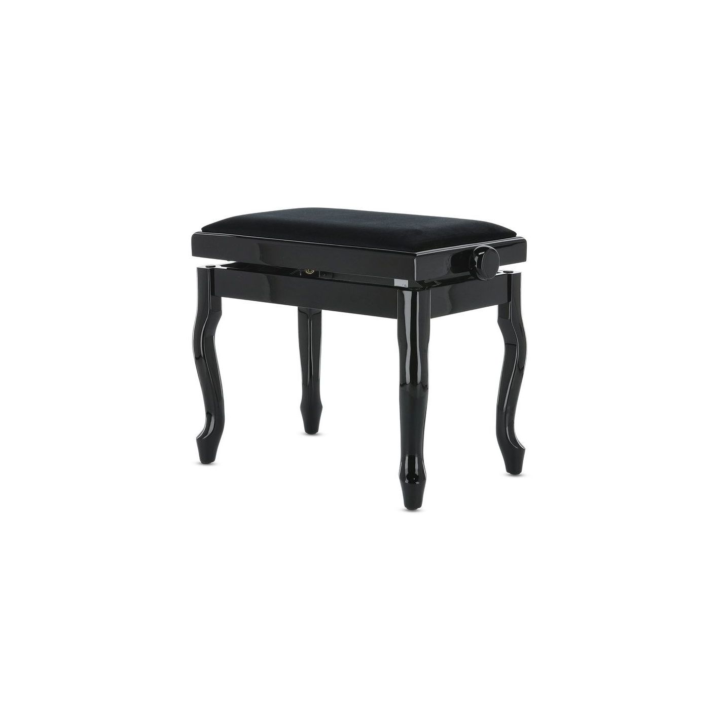 BANQUETA DE PIANO DELUXE CLASSIC NEGRO BRILLANTE