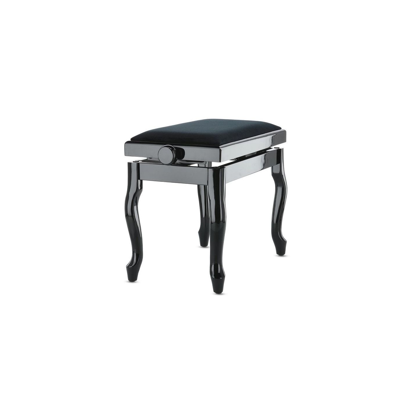 BANQUETA DE PIANO DELUXE CLASSIC NEGRO BRILLANTE