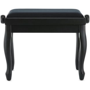 BANQUETA DE PIANO DELUXE CLASSIC NEGRO MATE