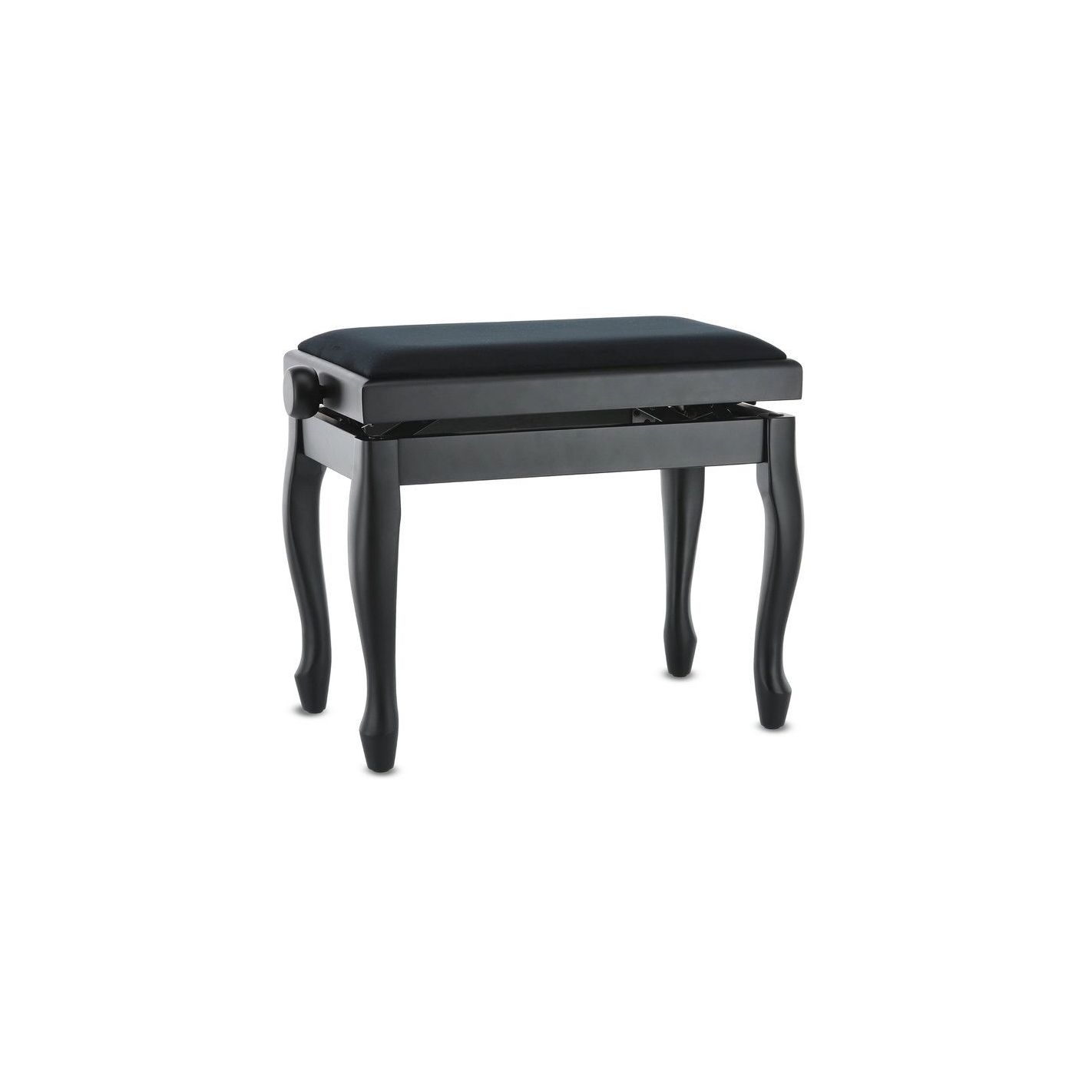 BANQUETA DE PIANO DELUXE CLASSIC NEGRO MATE