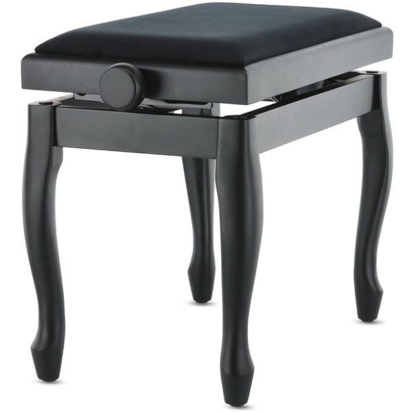 BANQUETA DE PIANO DELUXE CLASSIC NEGRO MATE