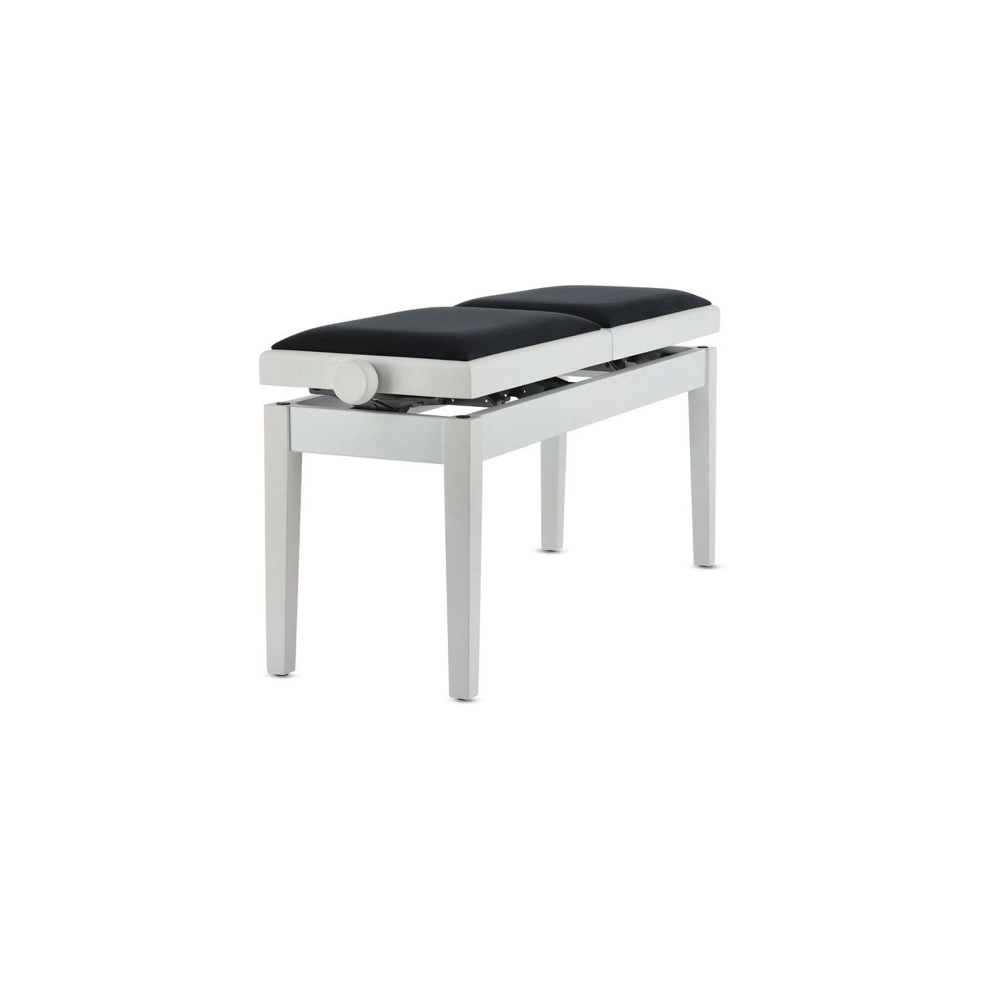 BANQUETA DE PIANO DELUXE DOUBLE BLANCO MATE