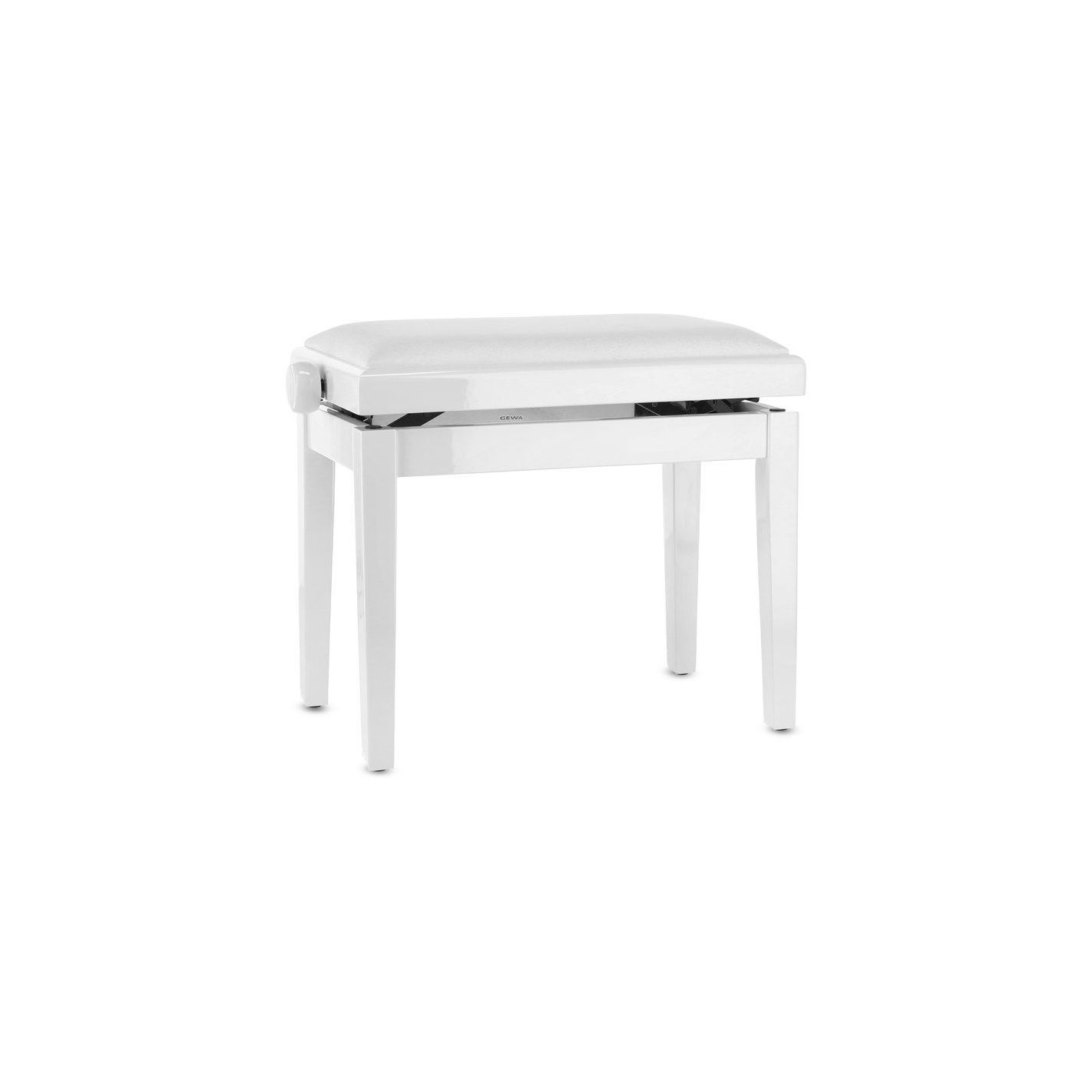 ASIENTO BANQUETA DE PIANO DELUXE VINYL BLANCO...