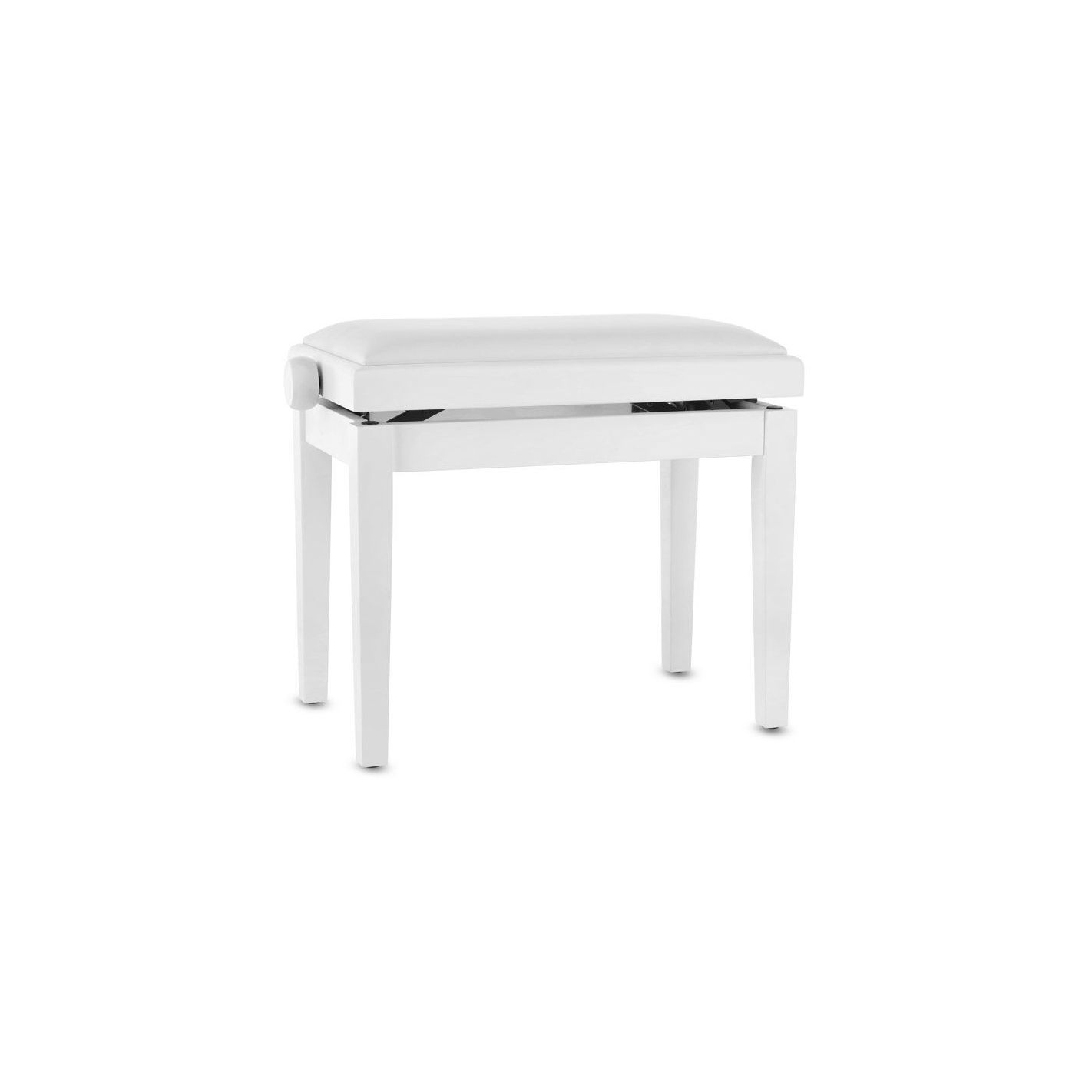 ASIENTO BANQUETA DE PIANO DELUXE VINYL BLANCO MATE